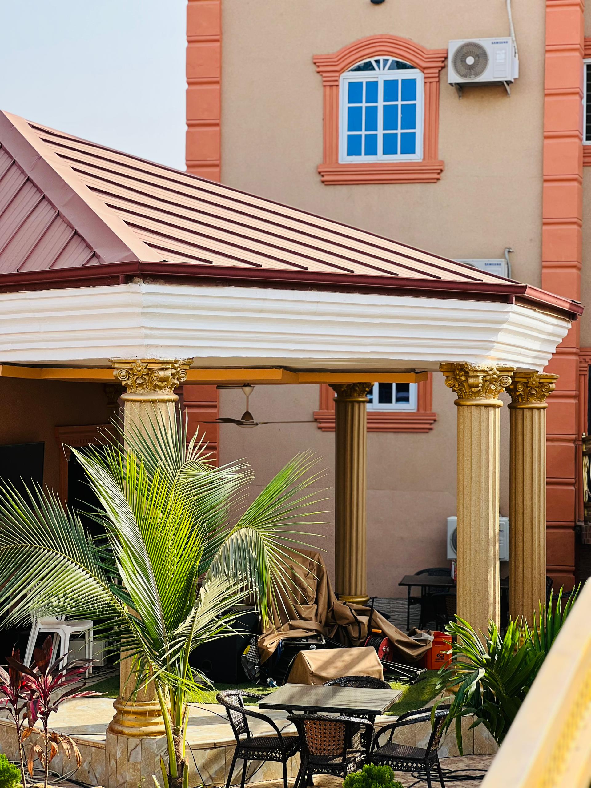 Swimming pool area at Jemima Grace Kodua Antwi Hotel